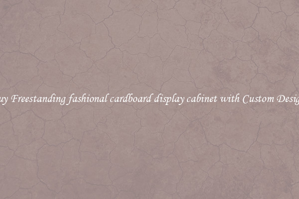 Buy Freestanding fashional cardboard display cabinet with Custom Designs