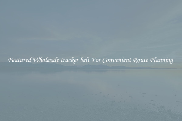 Featured Wholesale tracker belt For Convenient Route Planning 