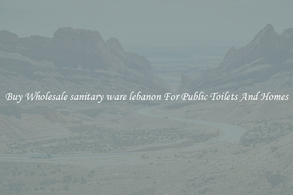 Buy Wholesale sanitary ware lebanon For Public Toilets And Homes