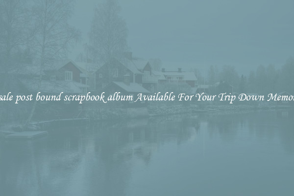 Wholesale post bound scrapbook album Available For Your Trip Down Memory Lane
