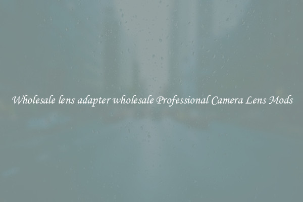 Wholesale lens adapter wholesale Professional Camera Lens Mods